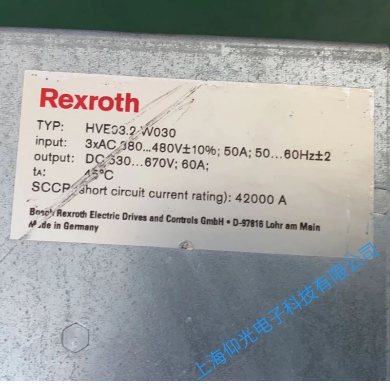REXROTH力士樂伺服驅(qū)動器報F4017代碼維修電話多少