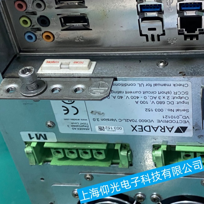 ARADEX伺服驅(qū)動(dòng)器VD600上電后無(wú)任何顯示或指示燈不亮故障維修檢測(cè)
